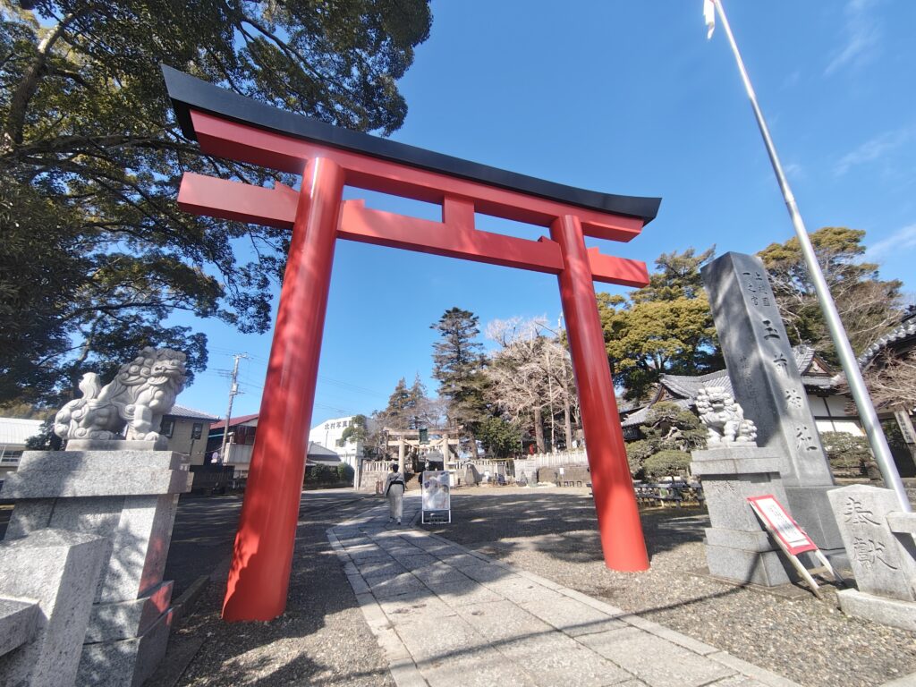千葉県一宮町に鎮座する玉前神社(たまさきじんじゃ)の鳥居