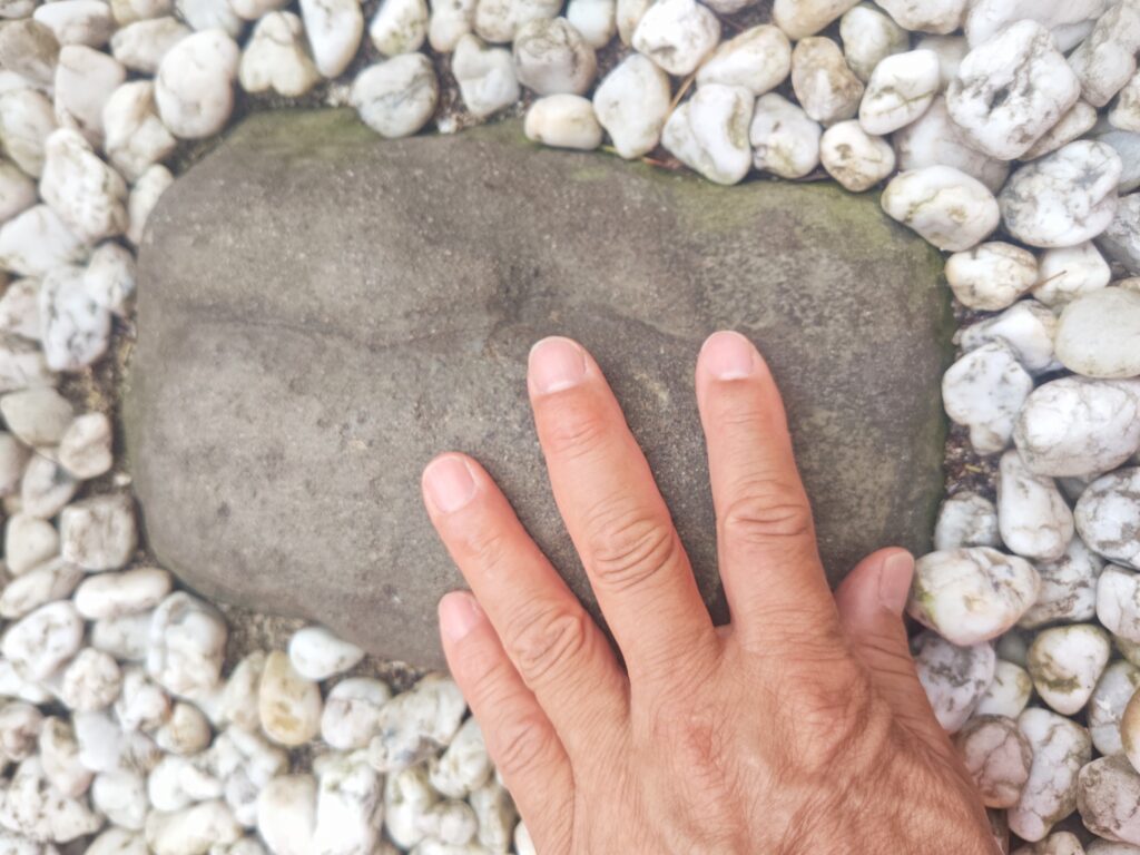 筥崎宮の湧出石からパワーをいただく