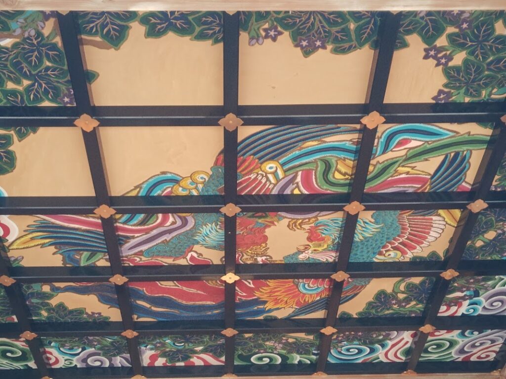 大杉神社・神楽殿の天井画