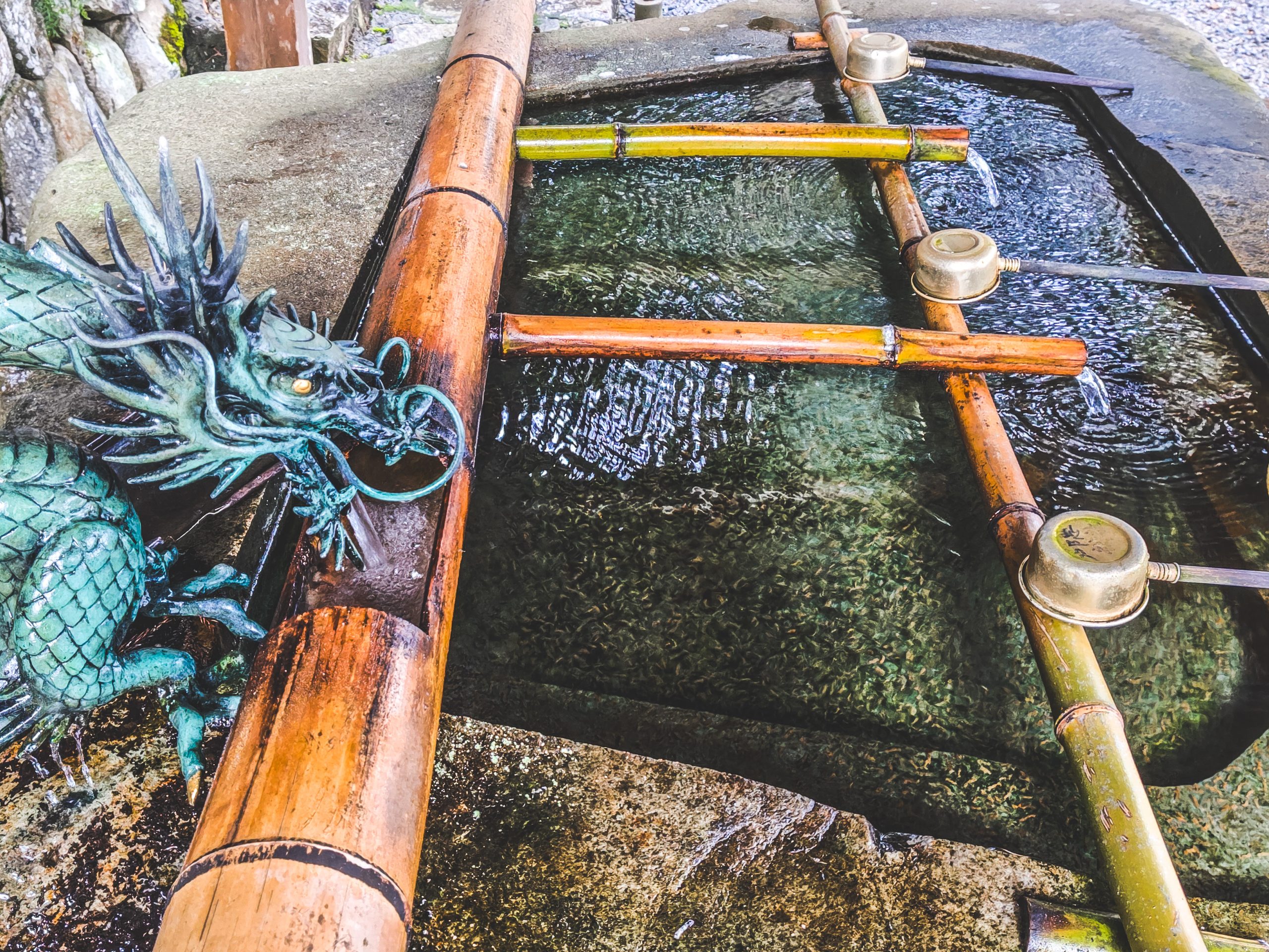 岐阜戸隠神社の手水舎