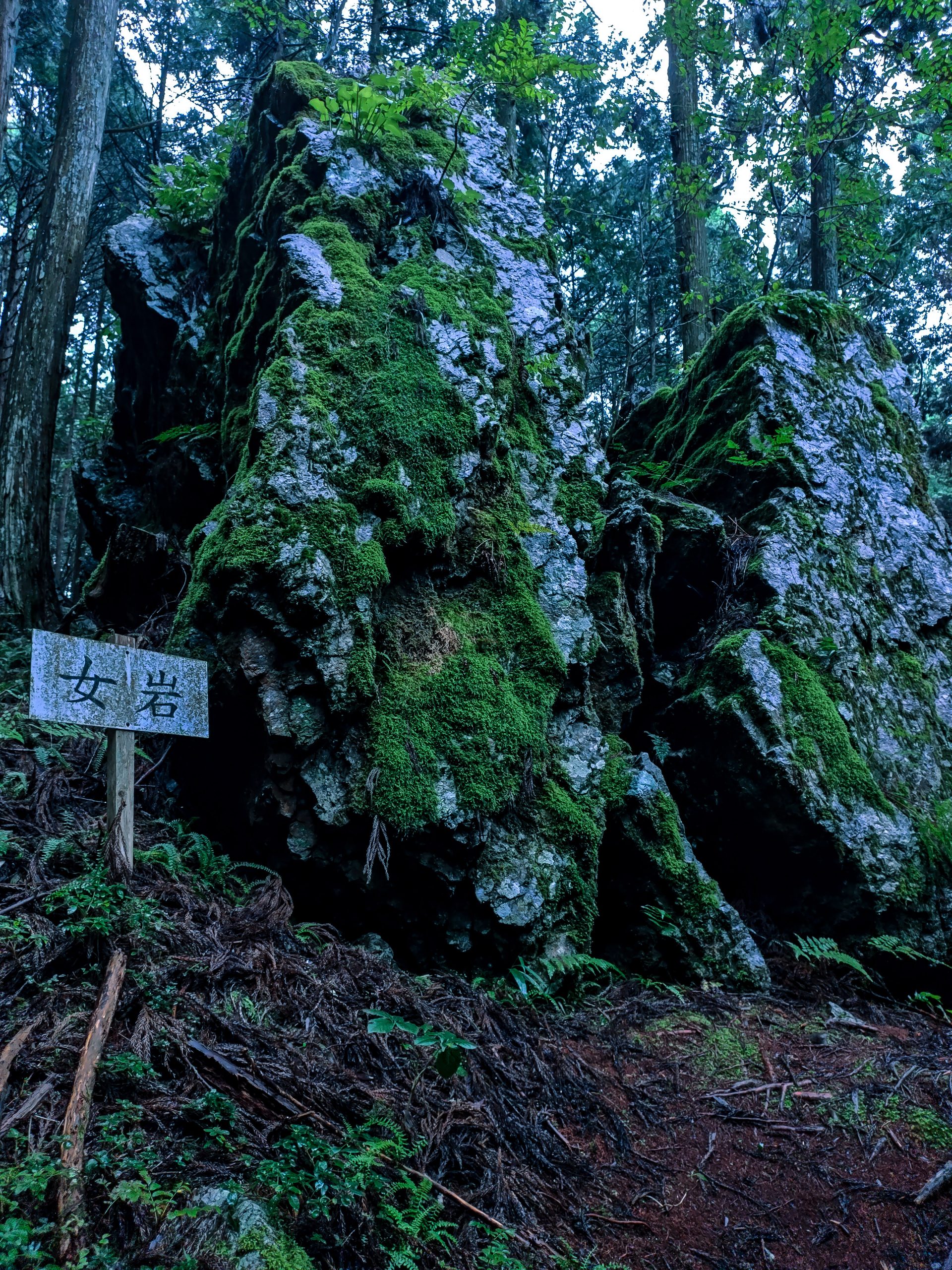 岐阜戸隠神社の女岩