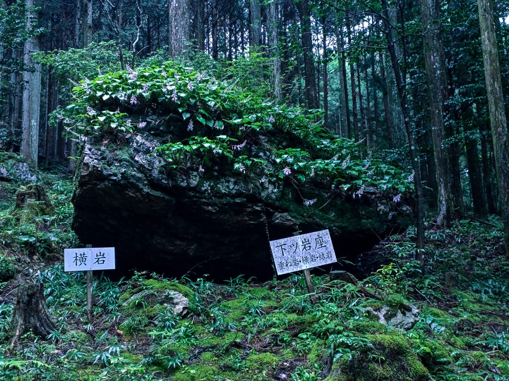岐阜戸隠神社の横岩